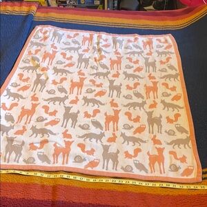Darzzi Animal Print Baby Blanket - Orange and Gray
